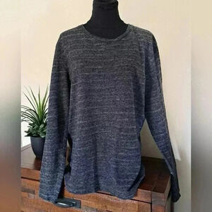 Jack & Jones Premium Long Sleeved Crewneck Top Black and Grey Women's Large